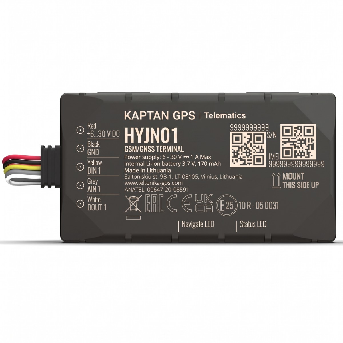 HYJN01 GPS Device Installation