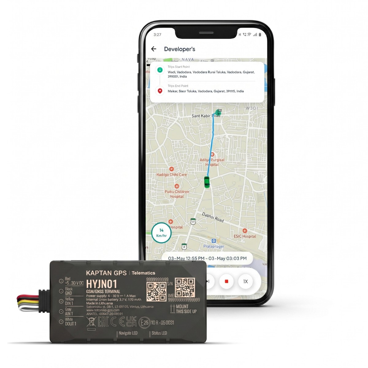 HYJN01 GPS Device Installation